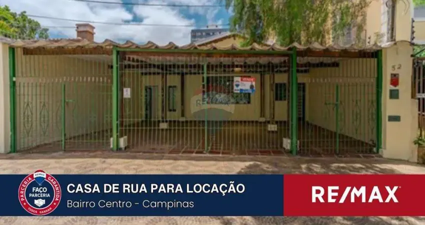 Casa para alugar em Campinas, localização excelente, próximo ao Bosque dos Jequitibás-Residencial ou Comercial.