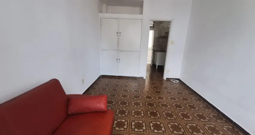 Kitnet em frente praia para alugar 30m² itararé, são vicente - sp