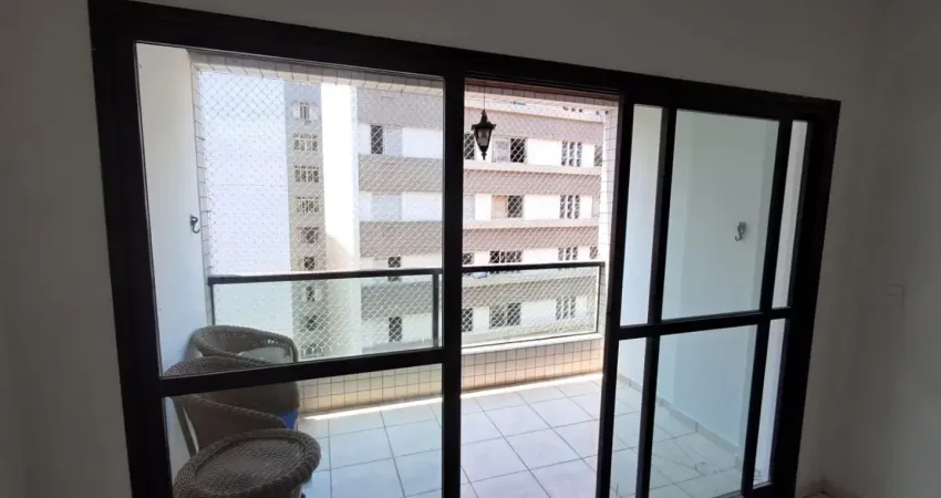 Apartamento com sacada e vista para o mar, 120m² 02 dorm. itararé, são vicente - sp