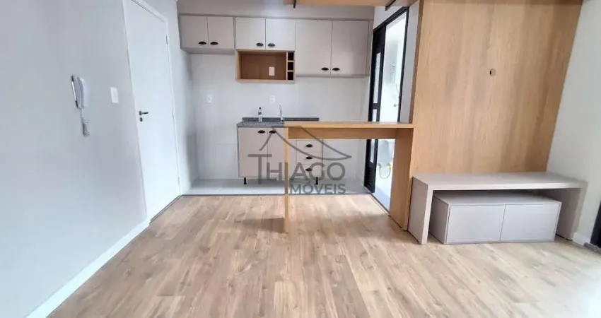Apartamento Novo, para Locação no Belenzinho, de 43m², 2 dormitórios, com sacada, prédio com lazer