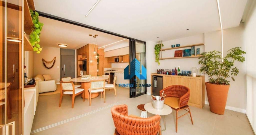 Lançamento na esquina das ruas Tiradentes e Benjamin Constant,. Apartamento com 3 quartos (suíte) e lazer na cobertura