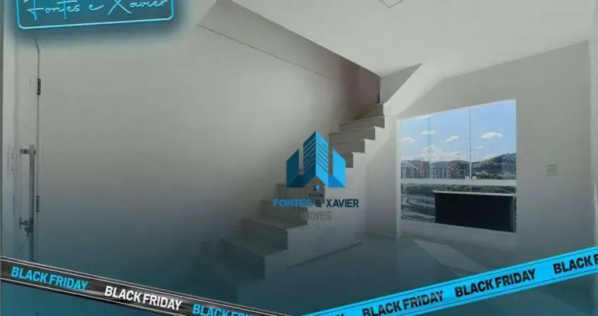 Cobertura duplex com 2 quartos (1 suíte) e amplo terraço à venda, 89 m²de r$ 360.000 por r$ 340.000* - morro da glória - juiz de fora/mg