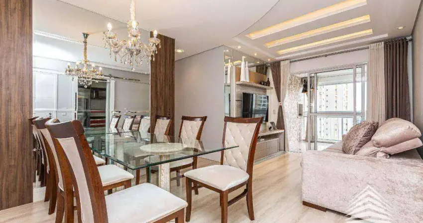 Apartamento a venda no Ecoville, 2 dormitórios, sacada com churrasqueira, 1 vaga de garagem, Parque Ecoville, Rua Monsenhor Ivo Zanlorenzi