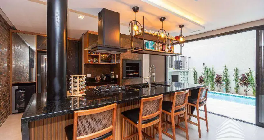 Casa com 4 dormitórios à venda, 266 m² por r$ 2.600.000,00 - campo comprido - curitiba/pr