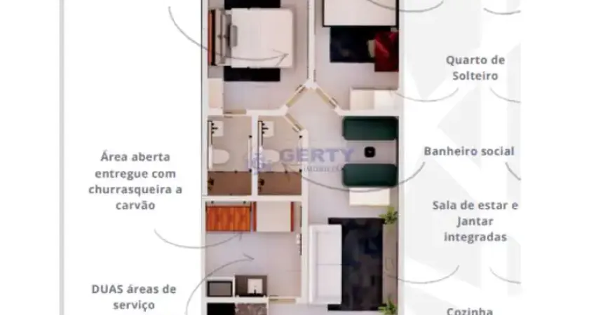 APARTAMENTO TÉRREO RESIDENCIAL PARA VENDA - 63,63 M²!! CAMPESTRE, SANTO ANDRÉ