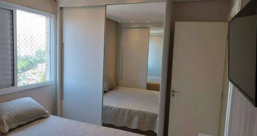 Apartamento com 3 dormitórios à venda, 80 m² por R$ 630.000 - Condominio Cenário  - Taboão da Serra