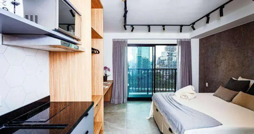 Apartamento com 1 dormitório à venda, 25 m² por r$ 369.000,00 - pinheiros - são paulo/sp