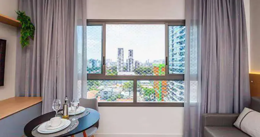 Apartamento com 1 dormitório à venda, 29 m² por r$ 395.000,00 - brooklin - são paulo/sp
