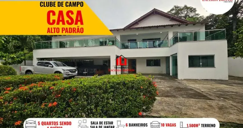 Casa em Condomínio para Locação em Manaus, Ponta Negra, 4 dormitórios, 4 suítes, 5 banheiros, 10 vagas