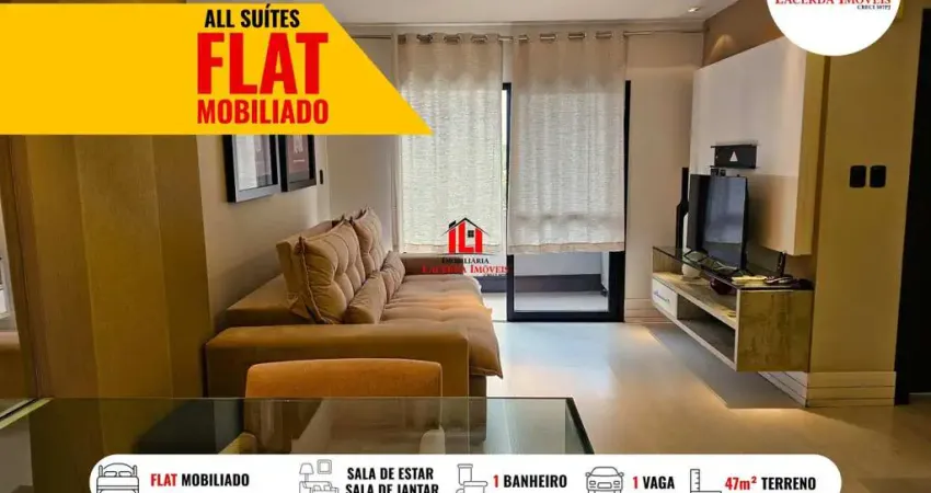 Flat para Locação em Manaus, Adrianópolis, 1 dormitório, 1 suíte, 1 banheiro, 1 vaga