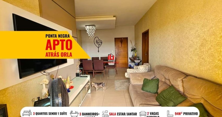 Apartamento para Venda em Manaus, Ponta Negra, 3 dormitórios, 1 suíte, 3 banheiros, 2 vagas