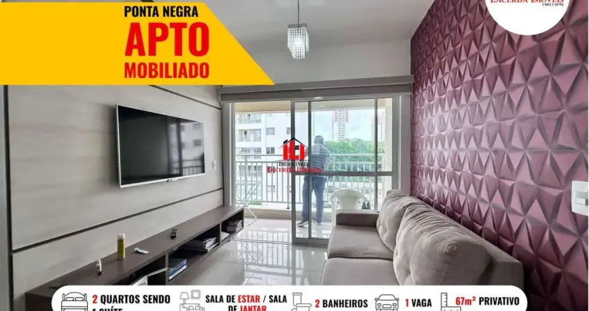 Apartamento para Venda em Manaus, Ponta Negra, 2 dormitórios, 1 suíte, 2 banheiros, 1 vaga