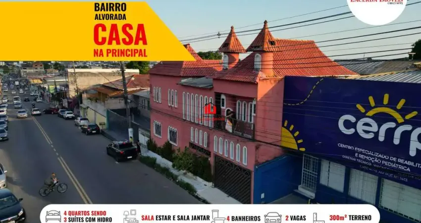 Casa para Venda em Manaus, Alvorada, 4 dormitórios, 3 suítes, 4 banheiros, 2 vagas