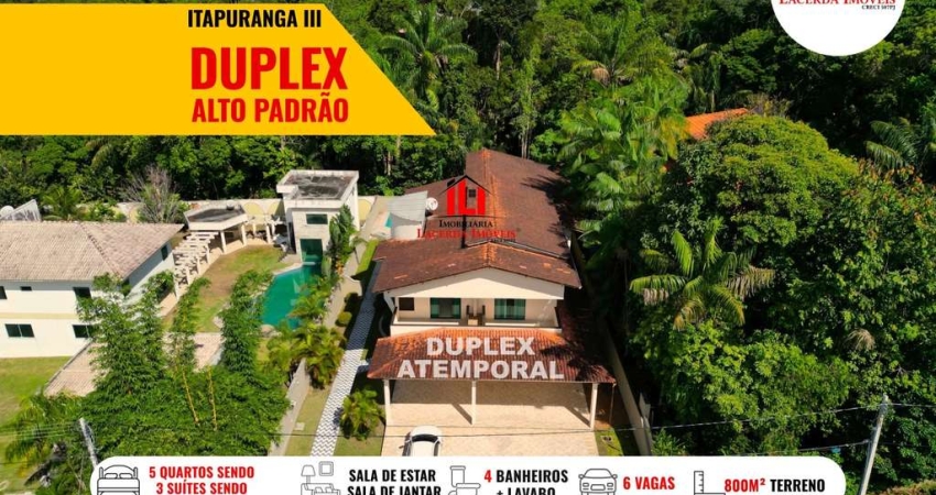 Casa em Condomínio para Locação em Manaus, Ponta Negra, 5 dormitórios, 3 suítes, 4 banheiros, 6 vagas
