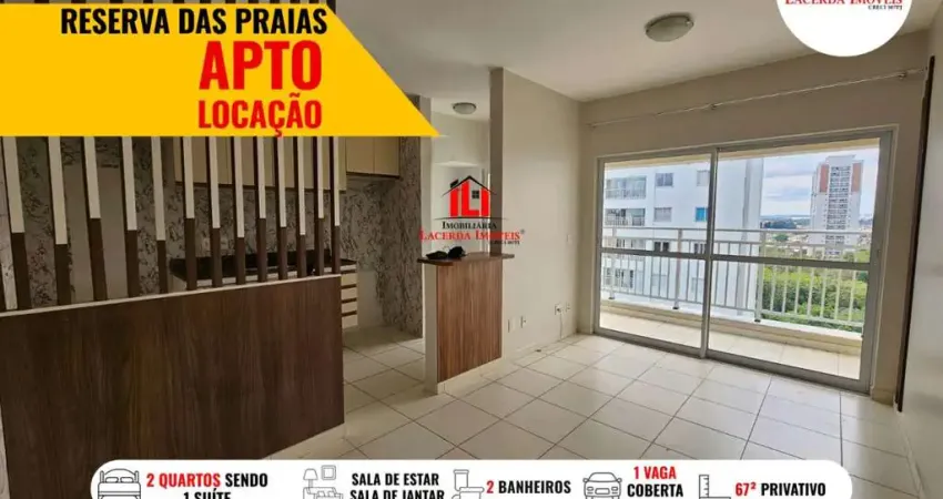 Apartamento para Locação em Manaus, Ponta Negra, 2 dormitórios, 1 suíte, 2 banheiros, 1 vaga