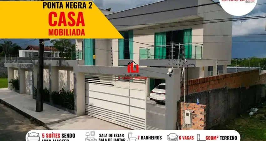Apartamento para Venda em Manaus, Ponta Negra, 5 dormitórios, 5 suítes, 6 banheiros, 5 vagas