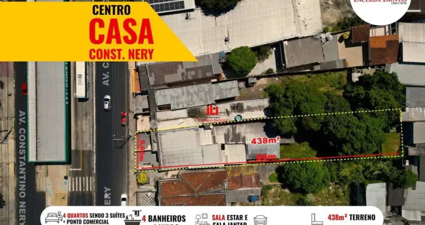 Casa para venda em manaus, centro, 4 dormitórios, 3 suítes, 4 banheiros, 1 vaga