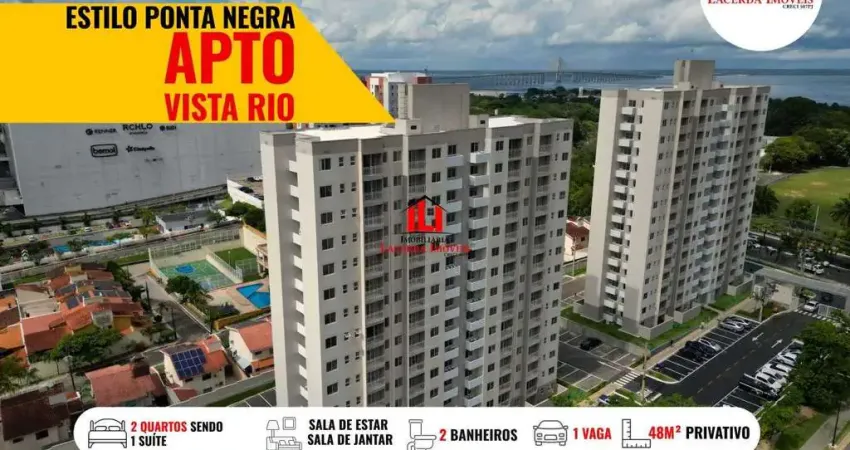 Apartamento para venda em manaus, ponta negra, 2 dormitórios, 2 suítes, 1 banheiro, 1 vaga