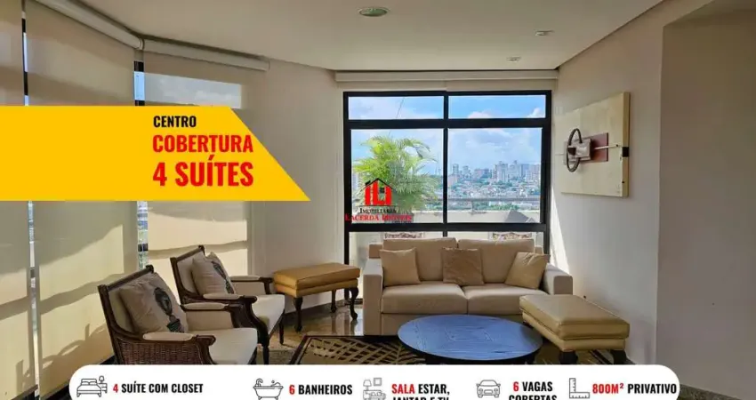 Apartamento para venda em manaus, centro, 4 dormitórios, 4 suítes, 6 banheiros, 6 vagas