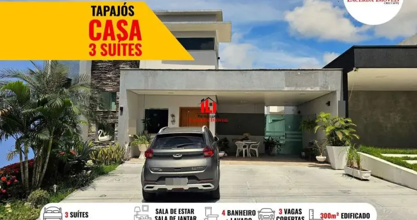 Casa em condomínio para venda em manaus, tarumã, 3 dormitórios, 3 suítes, 4 banheiros, 4 vagas