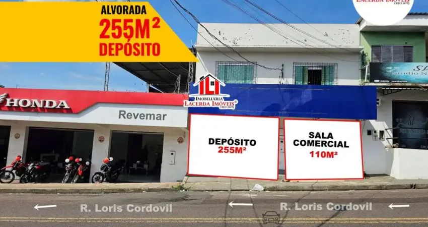 Sala comercial para locação em manaus, alvorada, 2 banheiros