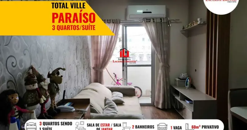 Apartamento para venda em manaus, lago azul, 3 dormitórios, 1 suíte, 2 banheiros, 1 vaga