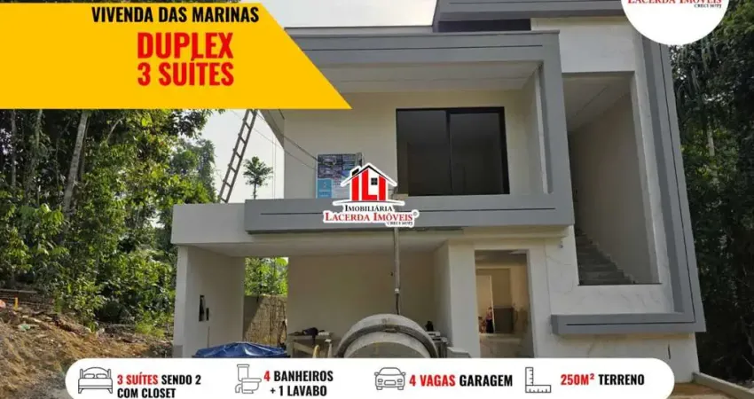 Casa em condomínio para venda em manaus, ponta negra, 3 dormitórios, 3 suítes, 4 banheiros, 4 vagas