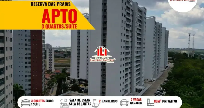 Apartamento para venda em manaus, ponta negra, 3 dormitórios, 1 suíte, 2 banheiros, 2 vagas