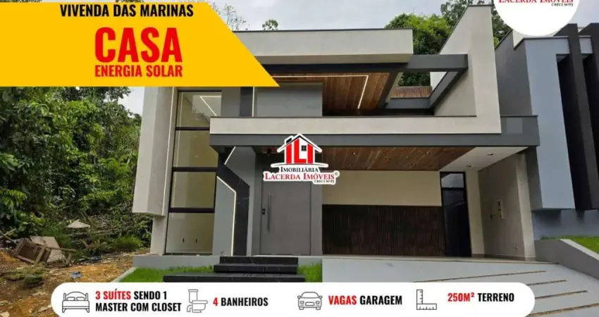 Casa em condomínio para venda em manaus, ponta negra, 3 dormitórios, 3 suítes, 4 banheiros, 4 vagas