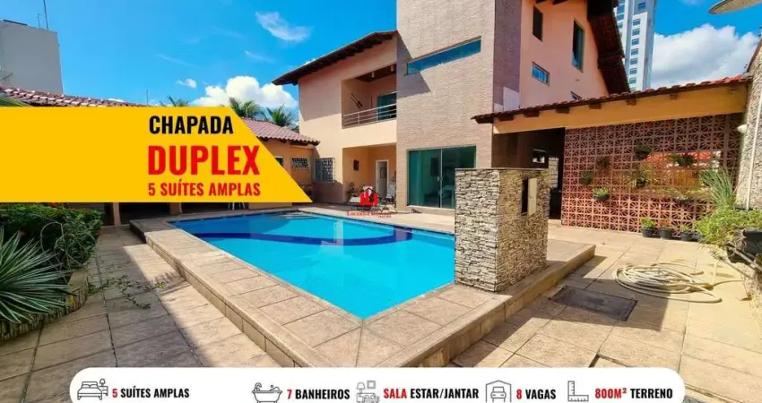 Casa em condomínio para venda em manaus, chapada, 5 dormitórios, 5 suítes, 6 banheiros, 4 vagas