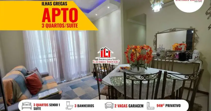 Apartamento para venda em manaus, ponta negra, 3 dormitórios, 1 suíte, 3 banheiros, 2 vagas