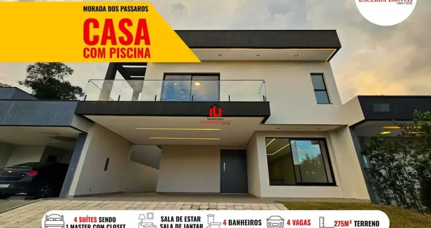 Casa em condomínio para venda em manaus, ponta negra, 4 dormitórios, 4 suítes, 5 banheiros, 4 vagas