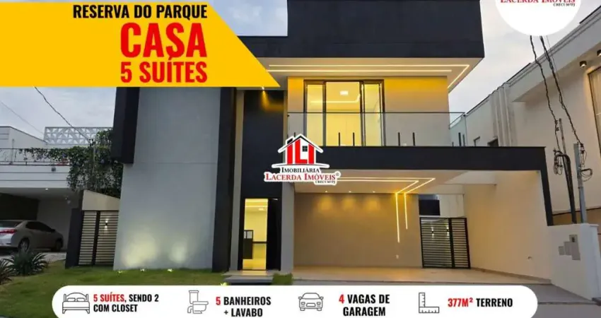 Casa em condomínio para venda em manaus, ponta negra, 5 dormitórios, 5 suítes, 6 banheiros, 4 vagas