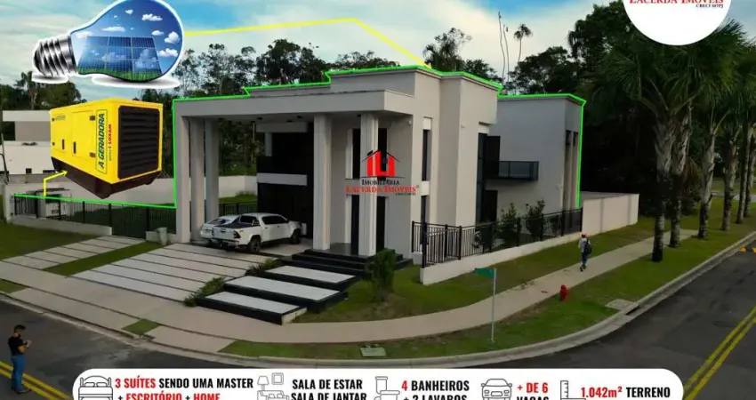 Casa em condomínio para venda, ponta negra, 3 dormitórios, 3 suítes, 4 banheiros, 10 vagas