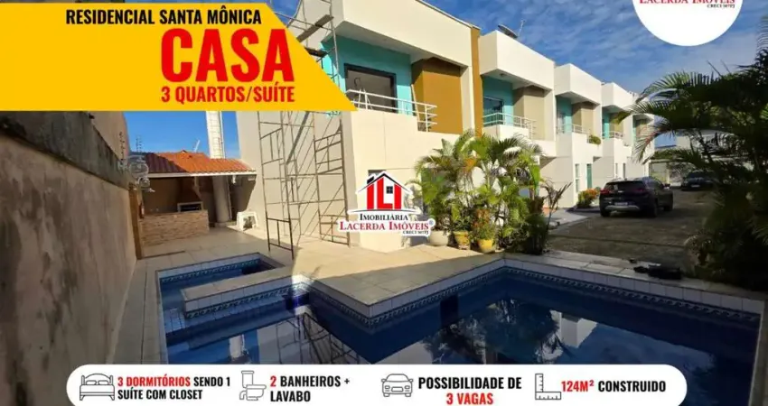 Casa em condomínio para venda em manaus, flores, 3 dormitórios, 1 suíte, 3 banheiros, 3 vagas