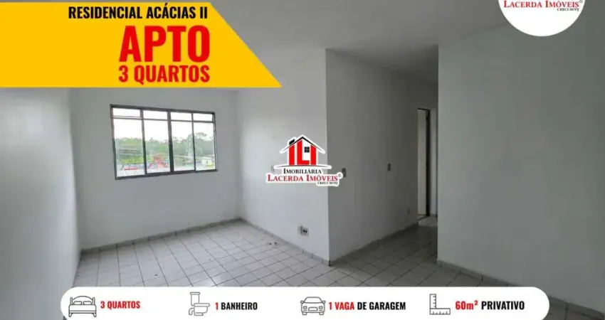 Apartamento para Venda em Manaus, Japiim, 3 dormitórios, 1 banheiro, 1 vaga