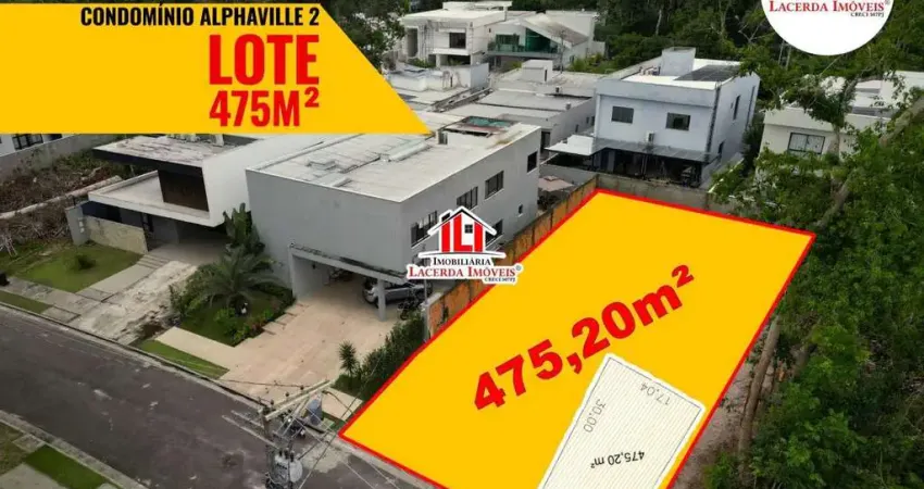 Alphaville 2, 475m², Lote pronto pra construir em Alphaville