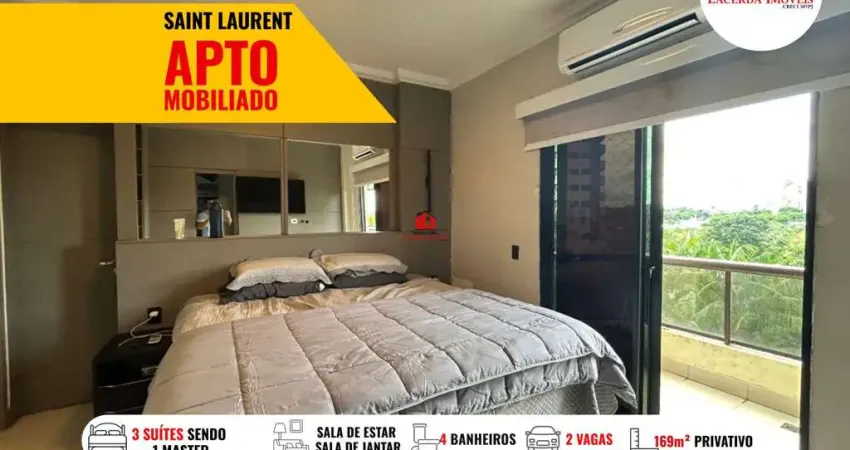 Edifício Saint Laurent, Apartamento com 3 suítes 1 suíte com closet e varanda no bairro Parque 10 de Novembro