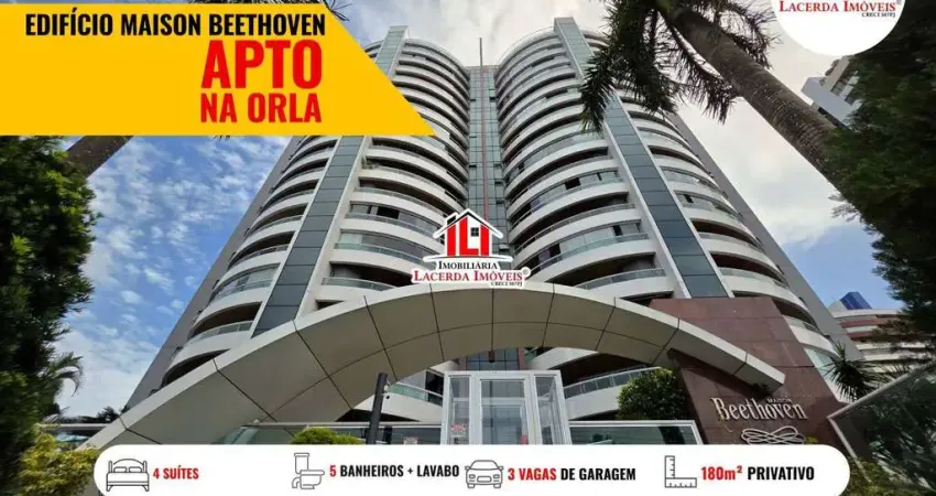Edifício Maison Beethoven, 180m², 4 SUITES, 3 vagas, VISTA PARA PONTE DO RIO NEGRO, LUXO