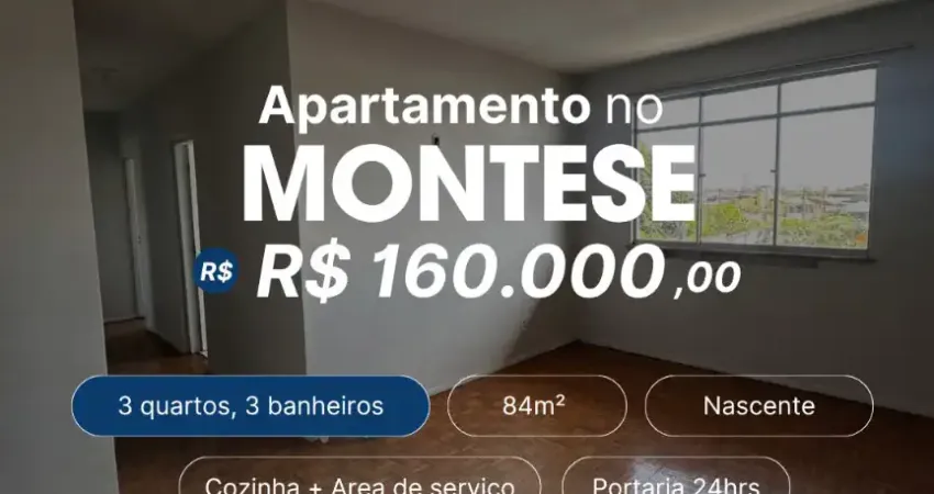 Oportunidade no montese ( apartamento de 84m2, 3 quartos e 3 banheiros)