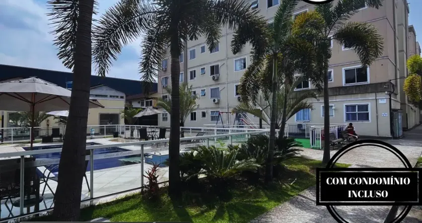 Condomínio incluso! 2 quartos no jardim primavera com elevador e portaria 24h