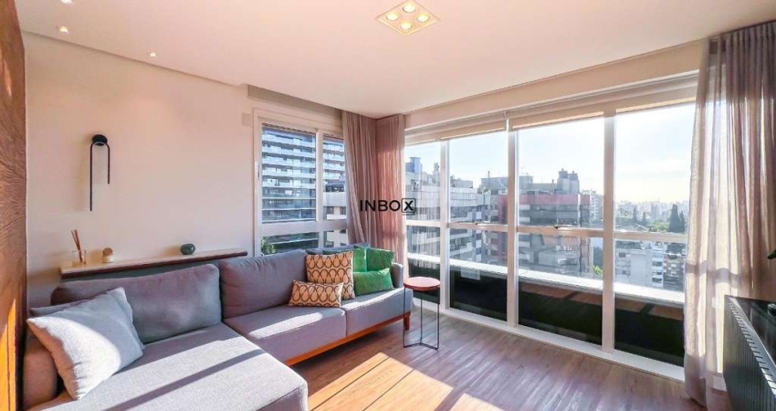 Apto 2 Dormitórios c/1 Suíte mobiliado em andar alto na Bela Vista Porto Alegre