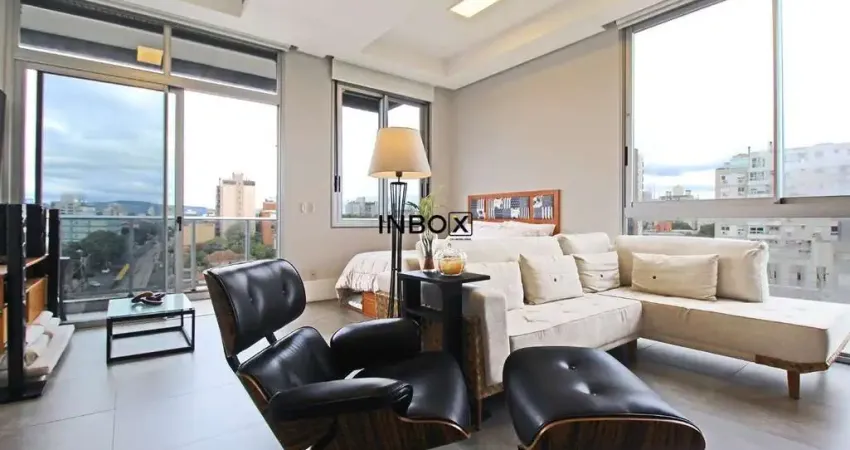 Apartamento à venda com 61m2 privativos, 01 dormitório, 2 vagas, na Eça de Quiroz 96, bairro Petrópolis, Porto Alegre - RS