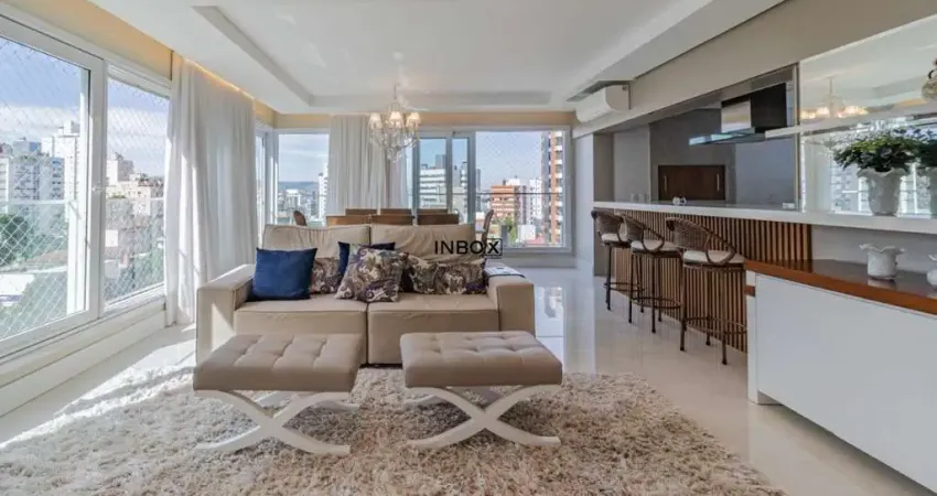 APTO 03 quartos (03 suíte) 5 vagas ANDAR ALTO com 171m² no bairro Petrópolis em Porto Alegre.