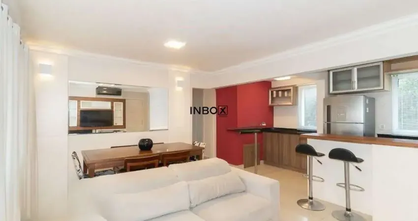 Amplo apartamento mobiliado com 2 dormitórios , suíte, living com churrasqueira e lareira e 2 vagas