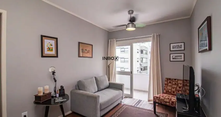 Excelente 1d, reformado com sacada, chur, vaga, sol e vista livre na chile !