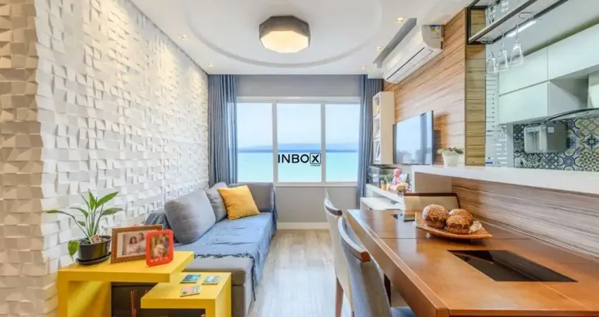 Apartamento semimobiliado de 55m² com 2 dormitórios, suíte e 1 vaga