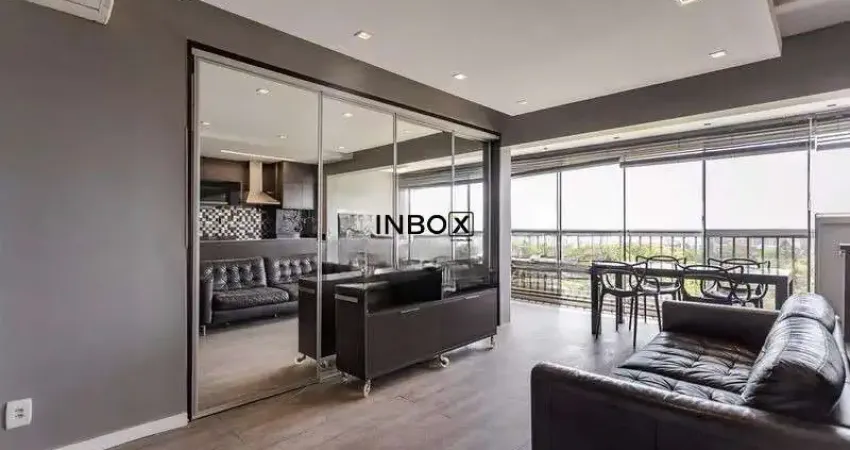 Apartamento com 60m² de área privativa, mobiliado, 1 dormitório, living, suíte