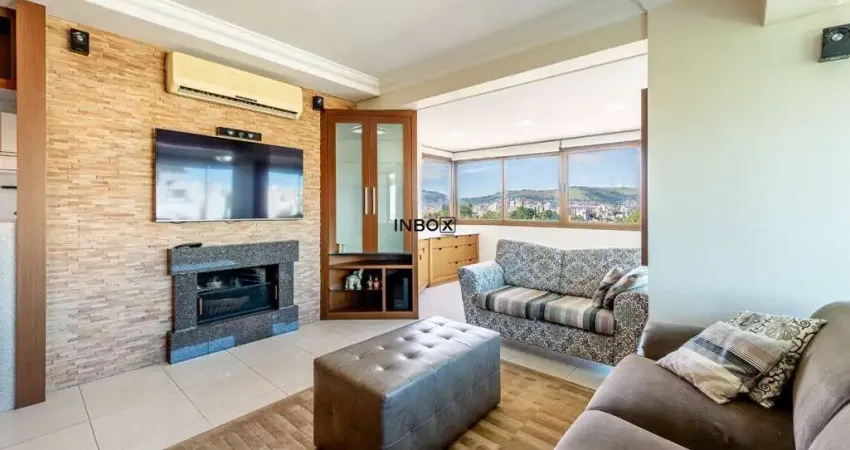 Apartamento de 124 m² de área privativa, semimobiliado, com 3 dormitórios, sendo 1 suíte, 4 vagas