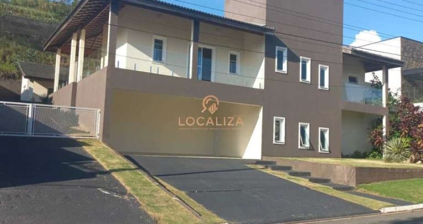 Casa de luxo em condomínio no Jardim Terras de Santa Helena, Jacareí-SP: 3 quartos, 1 suíte, 3 salas, 9 vagas - 353m².